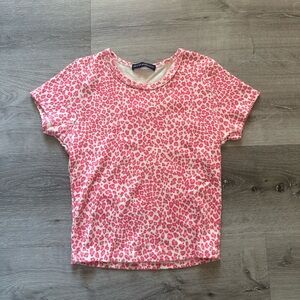 Brandy Melville Top Pink Cheetah Print (NWOT)